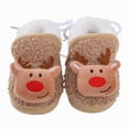 thumbnail image 3 of HCNTES Kids Toddler Slippers Baby Girls Boys Cute Design House Shoes Non Slip Warm Soft Fall Winter Fuzzy Indoor Slipper(A01-Coffee,3.5), 3 of 9