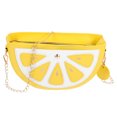 thumbnail image 1 of Bolso bandolera para mujer con cadena dorada y diseño de frutas, ideal como bolso de hombro o para llevar en el día a día., 1 of 7