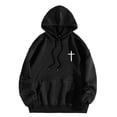thumbnail image 5 of XIAONU Womens Hoodies Baggy Hooded Sweatshirt With Back Letter Print Long Sleeves Oversized Leisure Trendy Drawstring Hoodie With Pockets, 5 of 7
