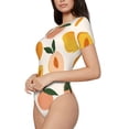 thumbnail image 3 of Picia Peach1 Womens One Piece Swimsuits Modest Tummy Control Bathing Suits Lace Up Slimming Swim Suit-Small, 3 of 9