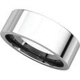 thumbnail image 5 of 7mm Flat Comfort Fit Band in 14k White Gold - Size 8.5, 5 of 9