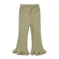 thumbnail image 2 of Esaierr Kids Toddler Girls Flare Leggings 1-10Y Little Girl Fashion Flare Underpants Baby Bell Bottom Trousers Kids High Waist Bottoms, 2 of 7