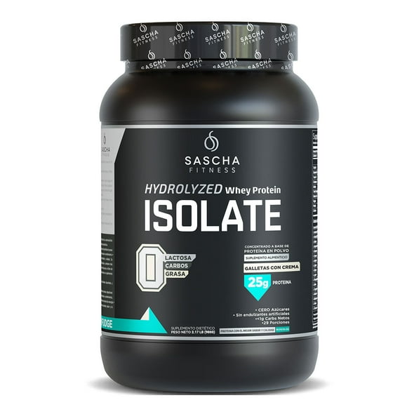 Polvo de proteína sabor Cookies & Cream Sascha Fitness Fitness Town SFCC2LB