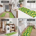 thumbnail image 5 of Yellow Lemon Fruit Dots Green Pattern Kitchen Rugs Sets Of 3,Kitchen Runner Rugs Non Skid Washable,Decorative Kitchen Floor Mats for Kitchen,Sink,Laundry,17"x30"+ 17"x47" + 17"x59", 5 of 6