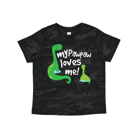 Inktastic My Pawpaw Grandpa Loves Me Dinosaur Boys Toddler T-Shirt