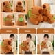 thumbnail image 2 of Capybara-juguete de peluche de simulación de Capibara con mochila de tortuga, muñeco esponjoso de animales de peluche, colgante de burbuja, regalo divertido para niños y niños, 2 of 5