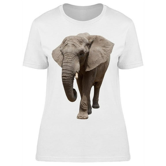 African Elephant Closed Eye T-Shirt Women -Image by Shutterstock, Female XX-Large