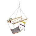 thumbnail image 1 of Hamaca para loros y pájaros, soporte para hamaca de perca, puente de entrenamiento y masticación, escalones, escalera para loros, periquitos,, 1 of 9