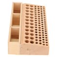 thumbnail image 3 of Herwey Wood Rack, 100 Holes Storage Rack Leather Craft Tool Holder Box Hand Work Holder Stand Organizer <br>,Leather Craft Tool Box, 3 of 8