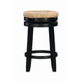 thumbnail image 5 of Linon Maya 25" Backless Indoor Round Counter Stool with Swivel, Black/Natural Seagrass, 5 of 7