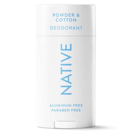 Native Deodorant, Aluminum Free, Powder & Cotton, for Women and Men, 2.65 oz