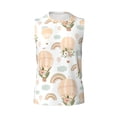 thumbnail image 6 of Lsque Air Balloon and Flower Print Men's Cotton Blend Sleeveless Muscle Shirts (S-3XL)- Moisture Wicking, Odor Protection, UPF 30+,X-Large, 6 of 8