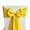 Yellow Color, variant on 50 Black Chair Sashes Satin Chairs Bows for Wedding Birthday Party Fiesta Restaurant Decor - 7x108 Inches Chair Ribbons Ties Fitted Banquets Folding Chairs Decorations