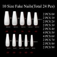 thumbnail image 4 of Blue Flame Nail Art Patch Fake Nails, 4 of 4
