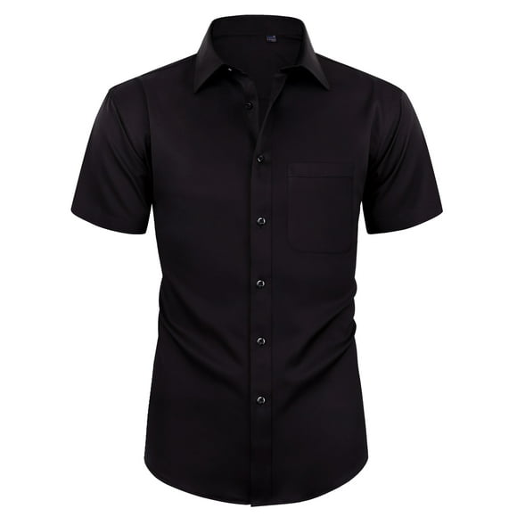 Short Sleeve Dress Shirt Men