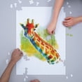 thumbnail image 3 of Giraffe, Watercolor (1000 Piece Puzzle, Size 19x27, Challenging Jigsaw Puzzle for Adults and Family, Made in USA), 3 of 4