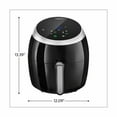 thumbnail image 2 of Bella 5.3 Quart Air Convection Fryer, Black (14679), 2 of 9