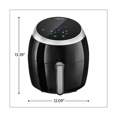 Bella - 5.3-qt. Digital Air Convection Fryer - Black