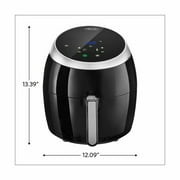 Bella 5.3 Quart Air Convection Fryer, Black (14679)
