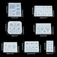 thumbnail image 4 of 56pcs Cabochons Resin Molds Silicone Pendant Resin Mould DIY, 4 of 7