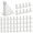 White-6/12 Through 10/12 Slope-50, variant on White Aluminum Gutter Wedges 6/12 Through 10/12 Slope 50 Pack
