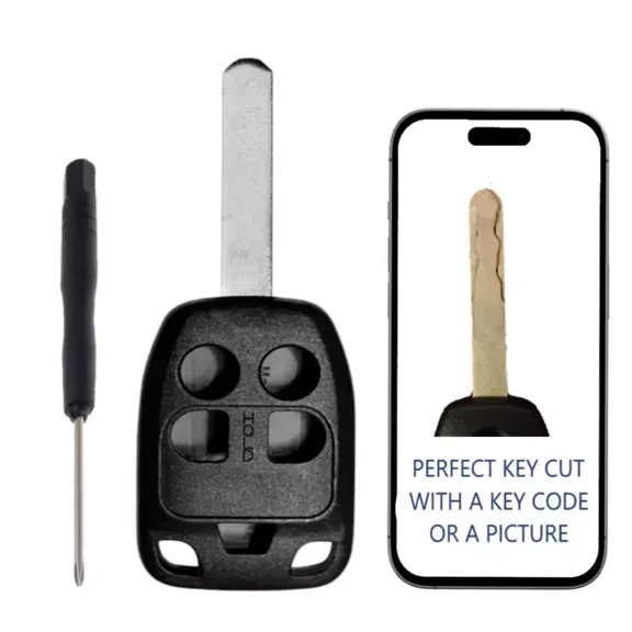 Key Cut Service 5B Remote Key Fob Shell for 2011 - 2013 Honda Odyssey