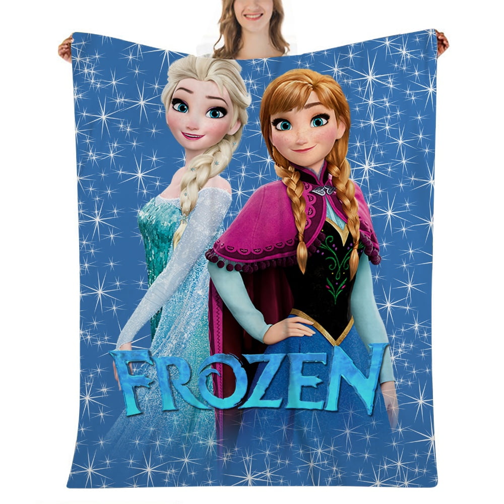 Frozen Elsa Blanket Soft Warm Throw Blanket Fleece Flannel Fuzzy