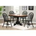 thumbnail image 4 of Pemberly Row Dining Side Chair Black/Cherry Solid Wood Set of 2, 4 of 5