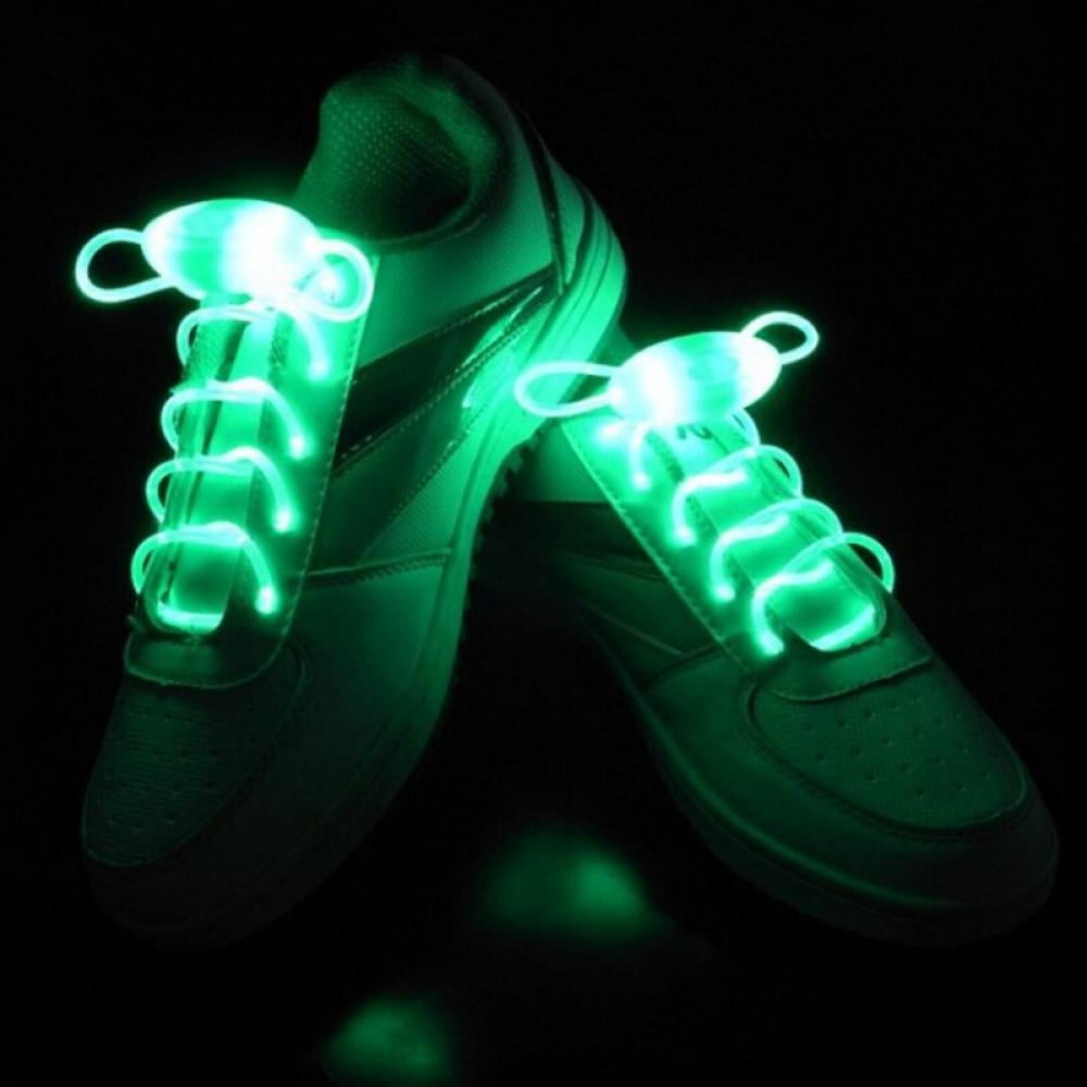 LED Shoelaces Shoe Laces Flash Light Up Glow Stick Strap Shoelaces Party Night 