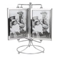 thumbnail image 1 of Restaurant Menu Frames Menu Frame, Metal Photo Frame, Rotating Photo Picture Frame for 4x6in Photo Home Hotel Restaurant, 1 of 7