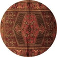 thumbnail image 1 of Ahgly Company Indoor Round Persian Brown Traditional Area Rugs, 3' Round, 1 of 4