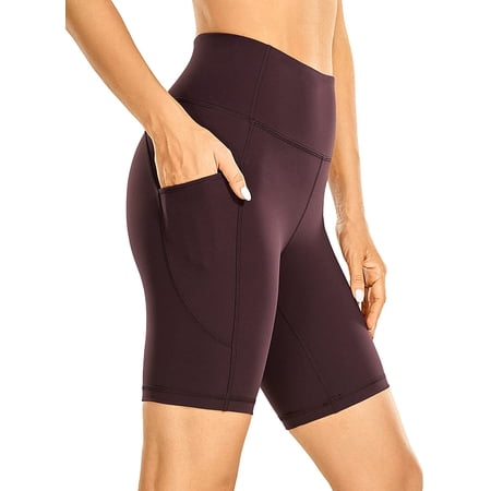 Women's Brushed Naked Feeling Biker Shorts 6'' / 8'' - High Waist Matte