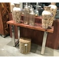thumbnail image 2 of Urban Designs Samuel Natural Wood Rustic Style Console Table with Steel Legs, 2 of 3