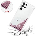 thumbnail image 5 of Slim Fit Phone Case for Samsung Galaxy S22 Ultra, Glitter Liquid Quicksand Effect Silicone Soft TPU Case with Camera Lens and Screen Protection for Galaxy S22 Ultra,LSWT Diamond Rose, 5 of 14
