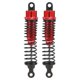 thumbnail image 1 of Lot de 2 amortisseurs métalliques 1/10 pour modèle de voiture télécommandée HSP, accessoires, rouge, 85 mm, 1 of 4