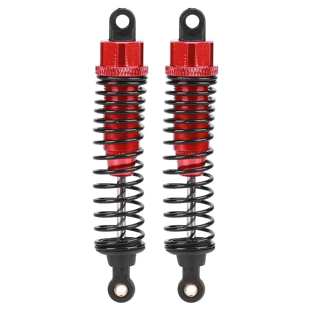 Lot de 2 amortisseurs métalliques 1/10 pour modèle de voiture télécommandée HSP, accessoires, rouge, 85 mm