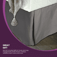 thumbnail image 4 of Solid Wrinkle-Resistant Brushed Microfiber Bed SKirt by Blue Nile Mills, Queen, Sage, 4 of 6