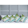thumbnail image 6 of Ambesonne Tropical Throw Pillow Cover 4 Pack, Pool Resort Summer, 24", Green Blue, 6 of 6
