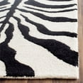 thumbnail image 3 of Safavieh Cambridge Collection CAM709Q Handmade Moroccan Geometric Ivory and Black Premium Wool Area Rug (5' x 8'), 3 of 10