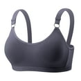 thumbnail image 3 of Plus Size Women'S Wirefree Push-Up Bra with Breathable Back Closure for Everyday Comfort 3XL, 3 of 8