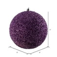 thumbnail image 6 of Vickerman 6" Pink Beaded Ball Ornament, 4 per Bag, 6 of 6
