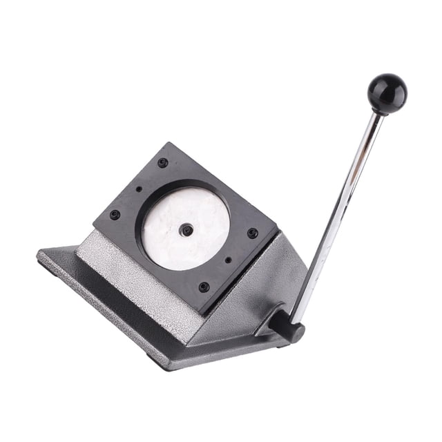 Button Maker Machine, Button Press Badge Maker Machine Die Cutter Badge Button Maker for Paper Leather PVC Cards