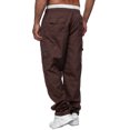 thumbnail image 5 of Seyurigaoka Men Casual Straight Pants Middle Waist Loose Pockets Casual Fall Trousers, 5 of 8
