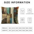 thumbnail image 5 of ONETECH  Brown Decorative Throw Pillow Covers Teal Pillow Cover Modern Geometry Abstract Art Decorative Pillows for Living Room Bedroom Sofa Couch Outdoor Pillow Covers, 5 of 5