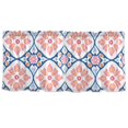 thumbnail image 7 of Yayeee Kitchen Curtains Tier Set of 2 Light Filtering 57"x36" Over Sink Window Panels, Mosaic Flowers Pattern, 7 of 7