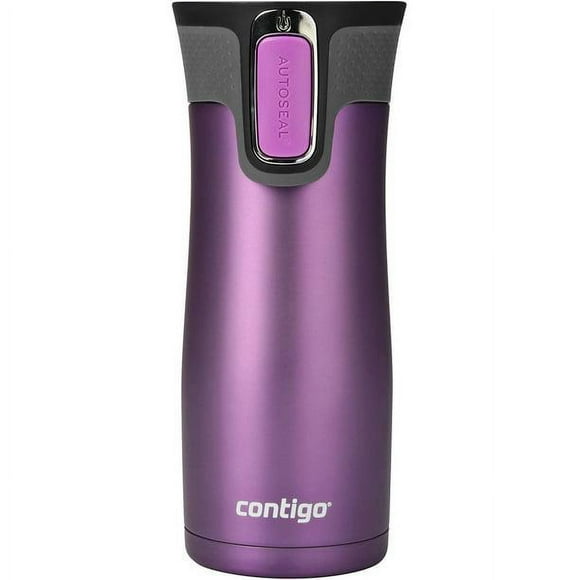 Contigo AUTOSEAL West Loop Stainless Steel Travel Mug, 16 oz, Bright Lavender