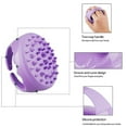 thumbnail image 3 of Brosse à Cuir Chevelu en Silicone Masseur de Cuir Chevelu Brosse à Shampooing, 3 of 6