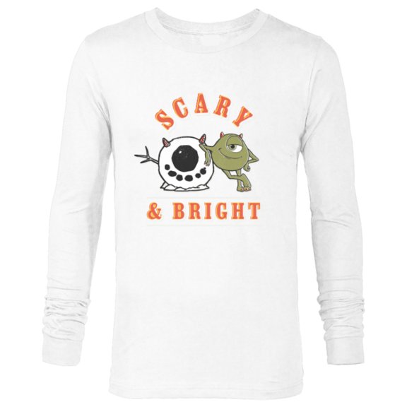 Disney and Pixar’s Monsters, Inc. Christmas Scary & Bright - Long Sleeve T-Shirt for Men - Customized-White