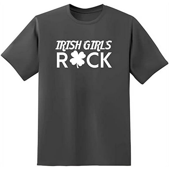 RedBarn Irish Girls Rock Novelty Sarcastic Funny Mens Graphic T Shirts