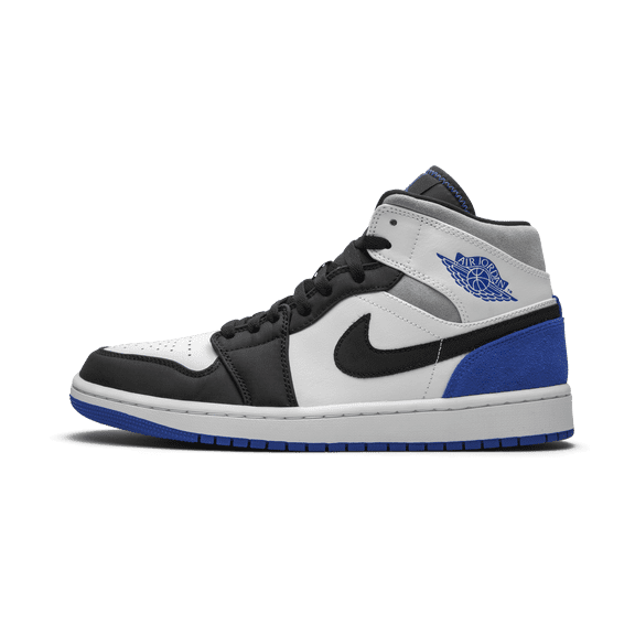 JORDAN MENS Air Jordan 1 Mid SE "Game Royal Black Toe" 852542 102 852542 102 from Stadium Goods